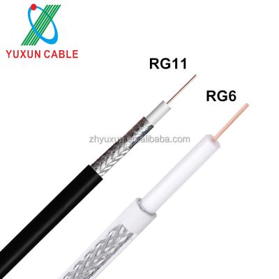 China RG6 RG11 series coaxial cable factory of telecommunication RG data transmission cables for CCTV for sale