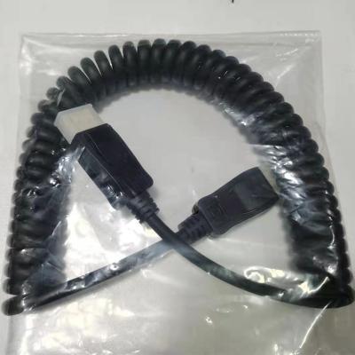 China Multimedia factory OEM spring type displayport to displayport cable for sale