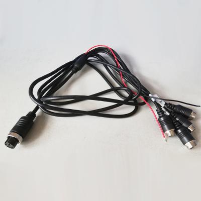 China GX12 GX16 Multimedia Aviation Connector Cable 4 Pin 5pin 6pin 8pin Car Camera Backup Cable for sale