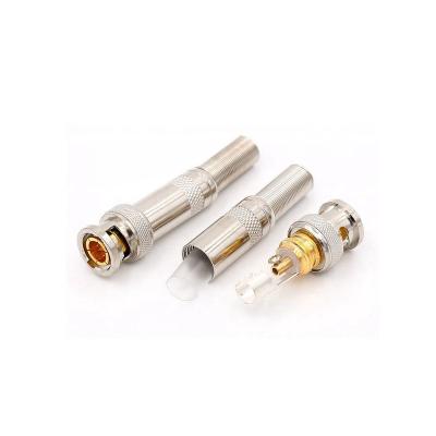 China audio & BNC Video Male Connector With Screw And Metal Spring for sale