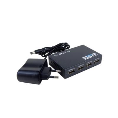 China DC12V 1 in 4 4K HDMI splitter with EU plug - for sale