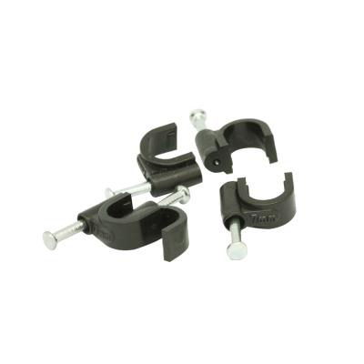 China The YUXUN Cable Circle Nail Cable Clamp 5MM /6MM /7MM for RG6/RG59 for sale