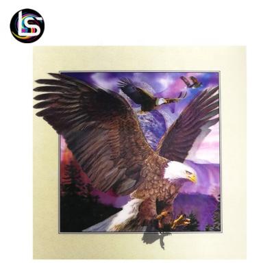 China World High Quality 3D Image Of Eagles With PET Lenticular 5d Poster for sale