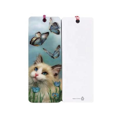 China All Over The World Custom Animals 3d Lenticular Bookmark With Cute Cat Design for sale