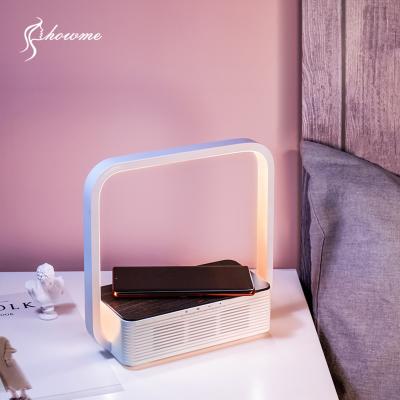 China Showme New Arrival Modern Voice Control Led Desk Lamp Touch Control Led Eye-protecting Rechargeable Desk Led Light for sale