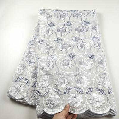 China Other White Stones Lace Fabric 2021 African Wedding Cotton To Lace Swiss Voile Lace In Switzerland for sale