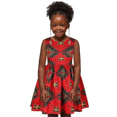 China Fashion Comfortable Elegant African Clothing Little Girls Ankara Sexy Party Dresses Princess Sleeveless Dress for sale