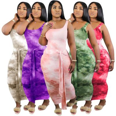 China Wholesale Elegant Breathable Tie Dye Lady Party Evening And Formal Dresses Women Dresses for sale