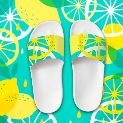 China 2021 Summer Newtrend Fashion Design 3D CUSHIONING Printing EVA Sole Women Bathroom Soft Slipper Slide Sandal for sale