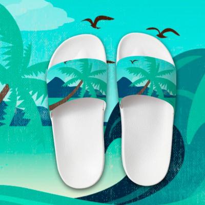 China CUSHIONING Cheap Greatshoe Slide Flat Sandals Women Soft EVA Soft Unisex Slippers Wholesale Custom Logo Slides for sale