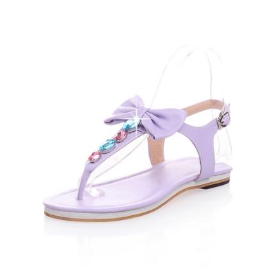 China Summer Diamond Flat Fashion Sandals Shoes 2021 Hot Selling Fashion Ladies Women's S Sandals for sale