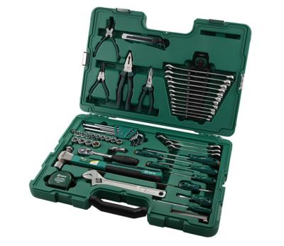 China 58PCS Car Repair Tool Kit Combination Socket Wrench Set Car Repair Socket Set With Plastic Tool Box for sale