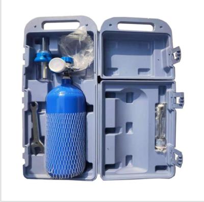 China Oxygen Manufacturers Supply 4L Oxygen Stock Box Polished Manganese Steel Seamless 4L Gas Cylinder and Complete Accessories for sale