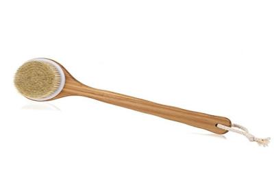 China Wet / Dry Shower Spa Body Scrub Brush With Handle , FCS CE Approved for sale