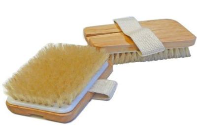 China Soft Bristle Dry Skin Body Brush , Custom Natural Body Exfoliator Brush for sale