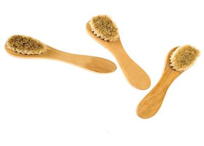 China Soft Skin Face Brush Natural Bristles , Skin Care Cleansing Brush For Dry Brushing for sale