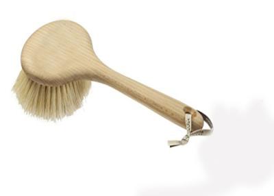 China Handmade Bamboo Dry Skin Body Brush With Extra Long Cactus Bristles for sale