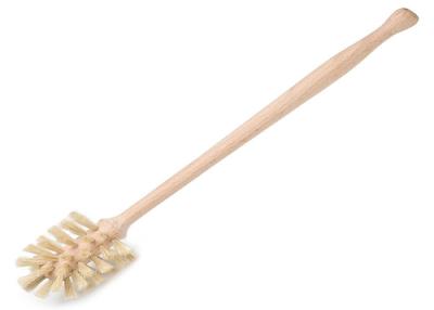 China Soft Horsehair Beech Wooden Back Brush With Long Handle 13-1/2 Inches for sale