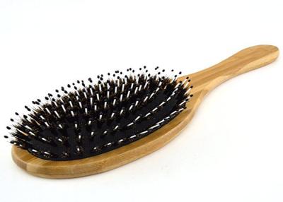 China Unisex Healthy Hair Bamboo Brush For Curly / Straight Hair , Natural Color for sale