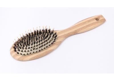 Chine Brosse de cheveux en bambou faite main pour empêcher les pointes fourchues de rupture/dommages à vendre