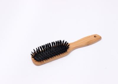 China 100% Bamboo Bristle Hair Brush / Handcraft Paddle Brush For Natural Hair for sale