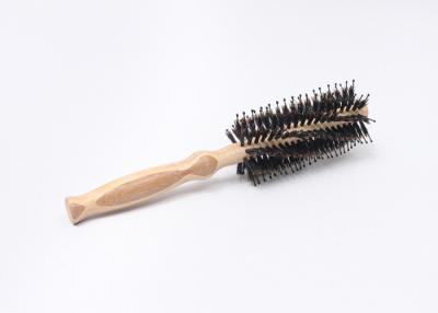 Chine Brosse de cheveux en bambou de poil de baril rond pour le séchage de cheveux dénommant le bordage à vendre