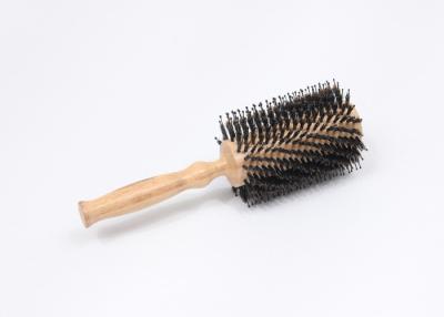 China Customized Bamboo Bristle Hair Brush For Adding Hair Volume , Natural Color for sale