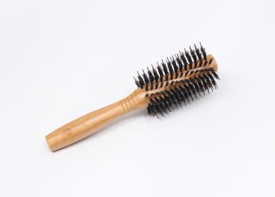 China Adult Hair Dryer Round Brush , Bamboo Salon Professional Hair Brushes for sale