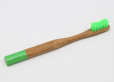 China Eco Charcoal Bristle Bamboo Toothbrush Green Coating With Logo Customized for sale