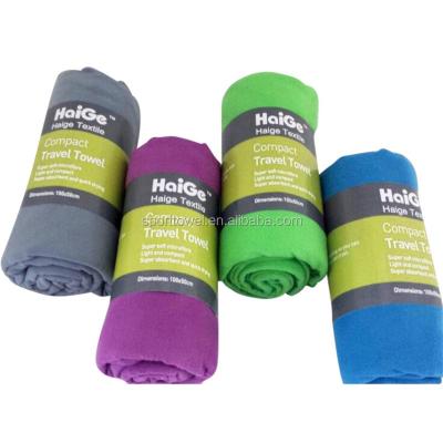 China Printing Compressed Towel Microfiber Towel Promotional Hitravel Sport Towel for sale