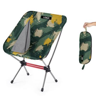 China Custom Ultra Light Outdoor Foldable Beach Chair Moon Chair Portable Camping For Adults for sale