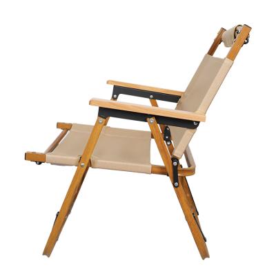 China sustainable & custom wood firm outdoor lightweight folding chair aluminum camping chair manufacturer for sale