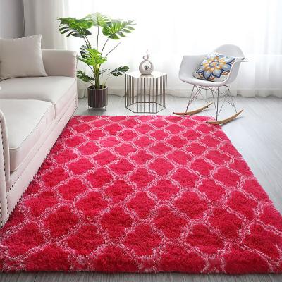 China Washable Customizable Shaggy Rugs Furry Blankets Bedroom Living Room Blankets Size And Pattern Made In China for sale