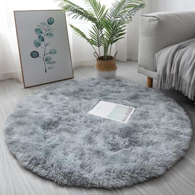 China Customizable Plush Carpet Bedroom Blankets Colors and Diameter Patterns Washable Customizable Round Plush Blankets for sale