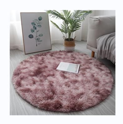 China 2021 New Style Anti-skid Circular Shaggy Blankets Long Soft Hair Blankets Manufacturer for sale