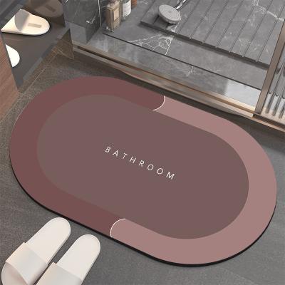 China Washable Bathroom Floor Mats Vanity Carpet Absorbent Anti-Slip Carpet With Box Customize Colors Shapes And Patterns for sale