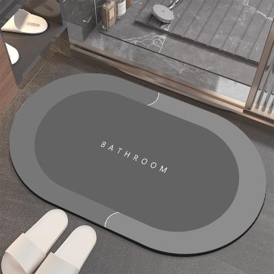 China Washable Bathroom Floor Mats Vanity Carpet Absorbent Anti-Slip Carpet With Box Customize Colors Shapes And Patterns for sale