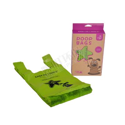 China Garbage Top Brand Custom Design Dog Poop Bag Pet Garbage Handle Bag for sale