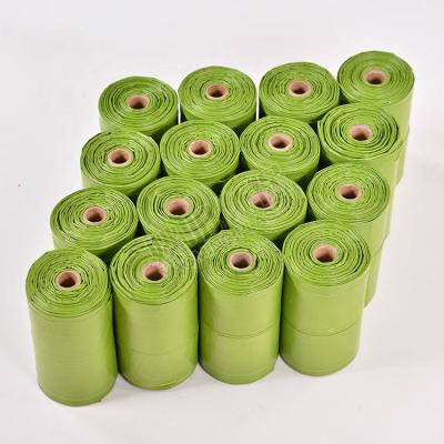 China Sustainable Biodegradable Easy-Tie Handle Poop Bag On Roll for sale