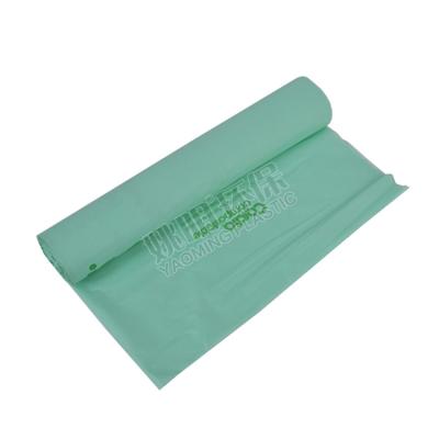 China Large Size Thick Eco-Friendly Biodegradable Garbage Green Garbage Bag For Household for sale