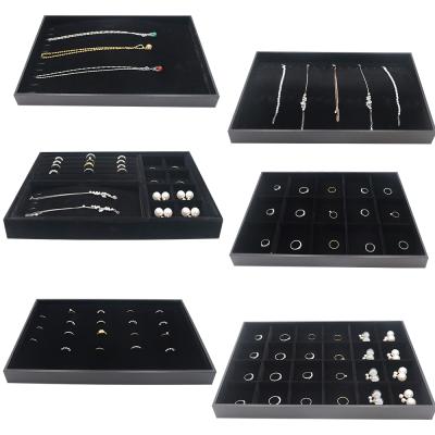 China Morden Custom Cheap Jewelry Display Trays For Ring Earrings Necklace Pendant Stackable Jewelry Tray for sale