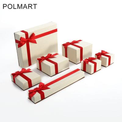 China Cheap Packaging Jewelry Gifts Packaging Storage Box With Ribbon for sale