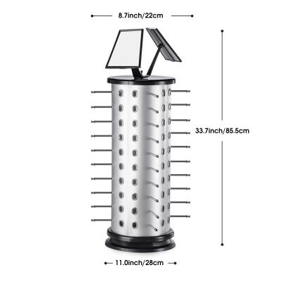 China Morden Cheap Cost Effective Decorate Eyewear Retail Store Use Rotating Sunglass Display Floor Rack For Sunglasses for sale