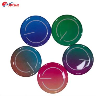 China NFC Epoxy Tag Readable Programmable Sticker Waterproof / Toptag Size Waterproof Custom Color for sale