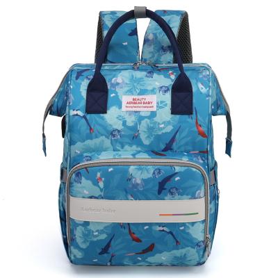 China 2022new Fashion Mummy Bag Waterproof Large Capacity Mother-baby Bag Backpack Universal Mummy Bag Portable for sale