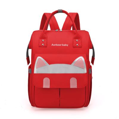 China Wholesale Custom Waterproof Large Capacity Diaper Baby Backpack Mum Waterproof Bag for sale