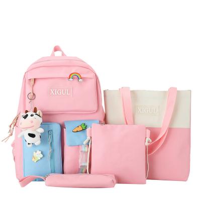 China Campus Multiple Bags Middle Cute Large Capacity School Student Custom Backpack Bag for sale