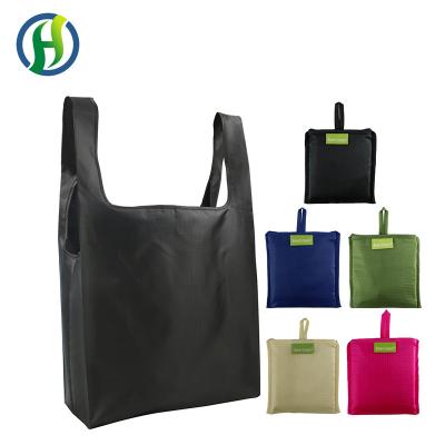 China Who respects the environment; Dresser ; High Quantity Lightweight Polyester Foldable Vest Bag For Shopping for sale