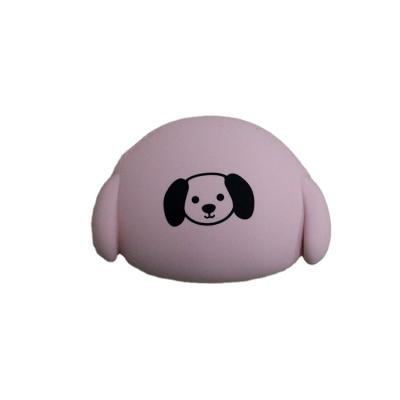 China Antibacterial Custom Wholesale Waterproof Cute Shape Dog Shape Purse Coin Purse Backpack Rubber Silicone Cosmetic Wallet for sale