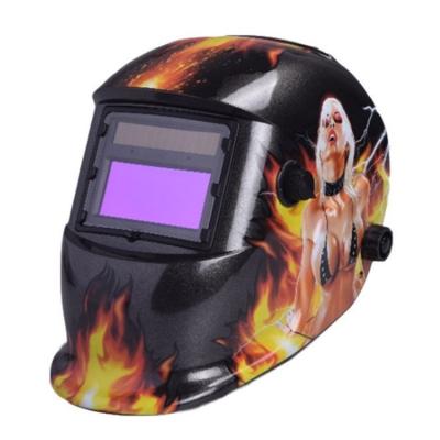 China Plastic Welding Mask Safety PP Solar Cell Electric Auto Darkening Welding Helmet for sale